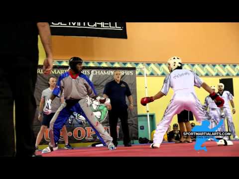 Avery Plowden vs Laszlo Gombos - Mens Team Sparring - US Open 2014