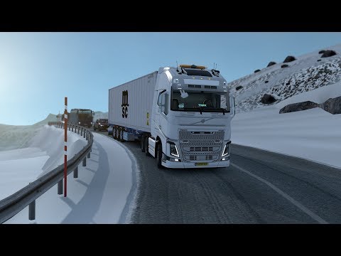 Ets 2- TIMELAPSE- Cold Icey Dawn ! Iceland to The Faroe Islands in a Volvo