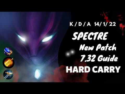 Spectre Carry Dota 2 | Radiance Build in Patch 7.32 | 35 min End