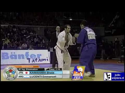 Judo 2010 Grand Prix Dusseldorf: Shota Kawahara (JPN) - Emmanuel Lucenti (ARG) [-81kg]
