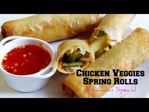 Chicken Spring Rolls | Iftar Recipes | Ramadan Recipes | Hungry for Goodies Video