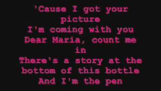 Dear Maria Count Me In Lyrics - All Time Low
