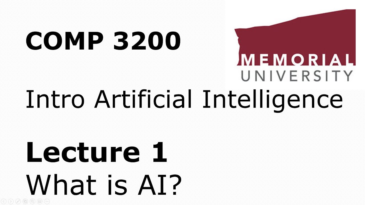 COMP 3200 / 6980 - Intro to Artificial Intelligence - Lecture 01 - Course Introduction + What is AI?