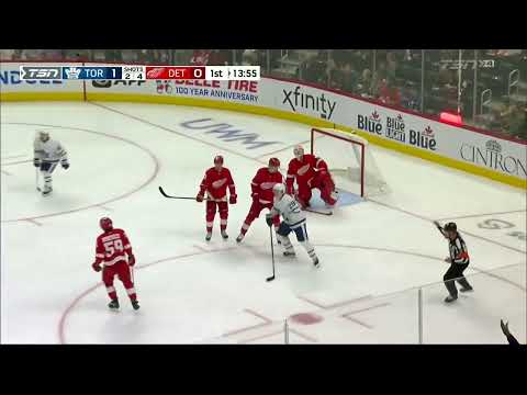 Rasmus Sandin scores in his first pre-season game. October 7th, 2022