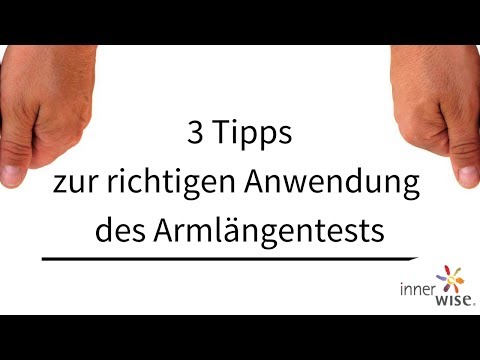 3 Tipps zur richtigen Anwendung des Armlängentests | innerwise | Uwe Albrecht