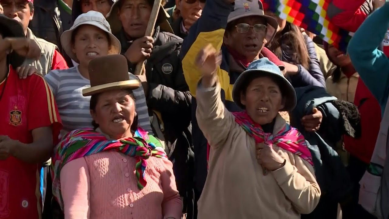 Morales backers from indigenous community protest against Bolivia's interim president | AFP