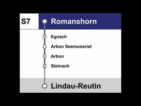 Thurbo/ÖBB Ansagen » S7 Romanshorn — Lindau-Reutin (Wochenende) (2023) | SLBahnen