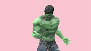 Green Screen Hulk / Hulk after transformation