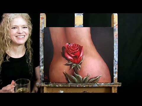 Learn How to Paint ROSY CHEEKS with Acrylic - Paint and Sip at Home - Easy Fun Step by Step Tutorial