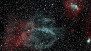 2024-05-24 - SH2 157 - Lobster Claw Nebula and NGC 7635 - Bubble Nebula