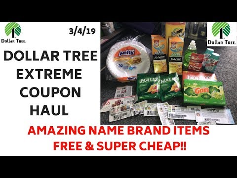Dollar Tree 🌳Extreme Coupon Haul~In Store Walkthrough~Come with me Tips & Suggestions~Free & Cheap!