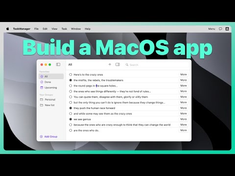 How to build a macOS app for beginners (2023, Swift, SwiftUI, Xcode 15) - mac development course thumbnail