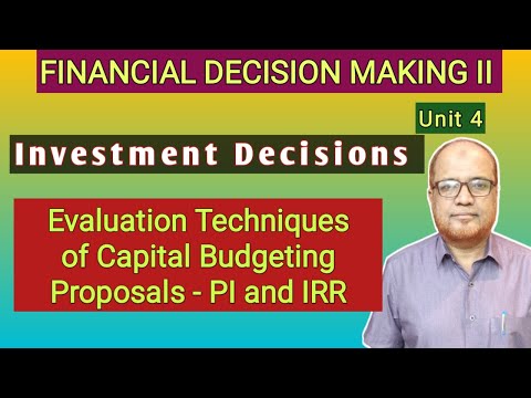 Financial Decision Making II I Decision Analysis I Unit 1 I Part 1 I Hasham Ali Khan I
