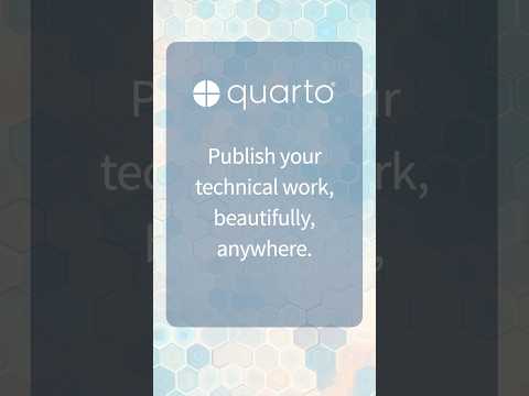 How to create engaging technical slides using Quarto! #quarto #datascience #code #opensource