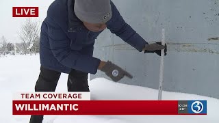VIDEO: Willimantic saw a lot of snow from Winter Storm Alfie