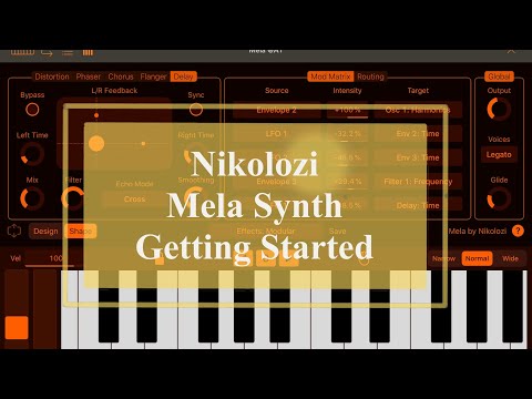 Nikolozi Mela Synth AUv3 - Tutorial: Exploring the App Part 1, Getting Started