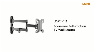 Economy Full-motion TV Wall Mount | LDA11-113 | LUMI