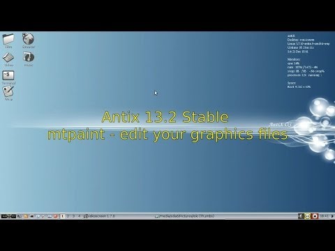 Antix 13 Stable - mtpaint - Edit your Graphics Files!