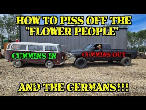 CUMMINS SWAPPED VOLKSWAGON BUS!!