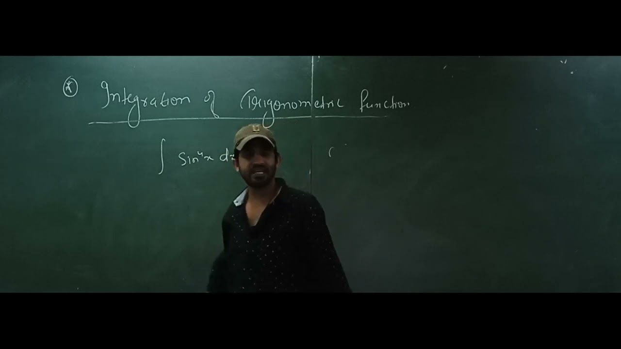 Integration Lecture-5A integration of trigonometry function