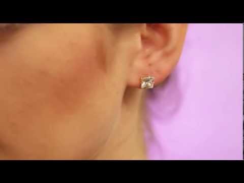 Diamonesque Solitaire Stud Earrings