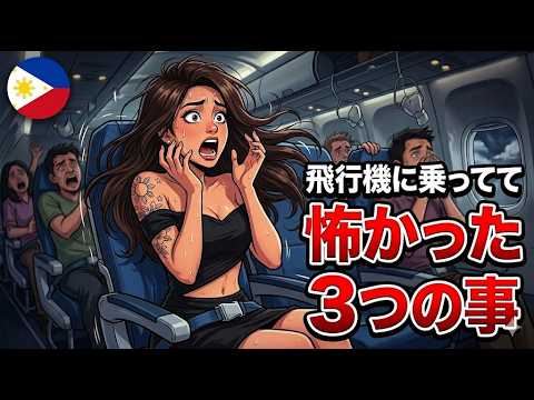 １０年間、ほぼ毎月飛行機に乗ってて怖かった事 TOP 3 YouTubeサムネイル