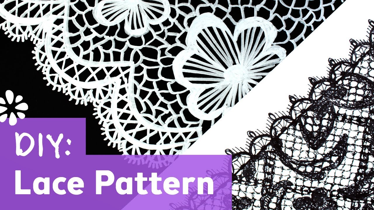 How to Draw Lace Pattern | Sea Lemon