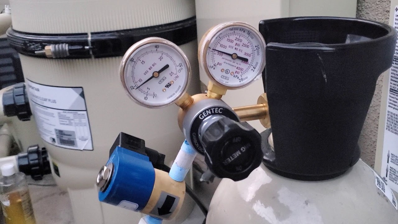 Control your PH using CO2 / carbon dioxide on Swimming pools / spas