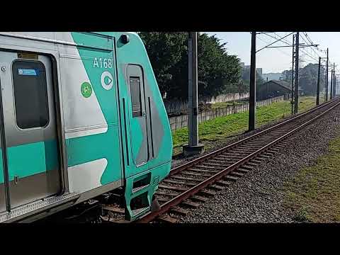 TUE - ALSTOM de passagem pela antiga Estação Cidade Dutra, alinhando na Estação Autódromo, 11/06/24.