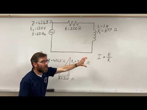 Calculating Series RL Circuit Amps, Ohms, and Volts