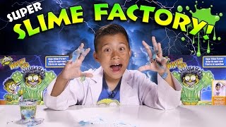 SUPER SLIME FACTORY! Grow Snow In Your Hands!  MESSY!