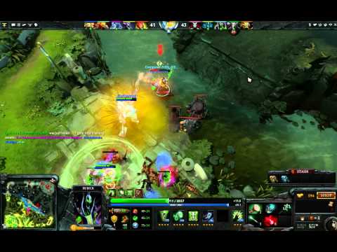 Dota 2 - Rubick jukes pudge and gets away with less than 100hp