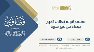 صورة معنى قوله تعالى تخرج بيضاء من غير سوء - الشيخ عبدالرحمن البراك (10143)