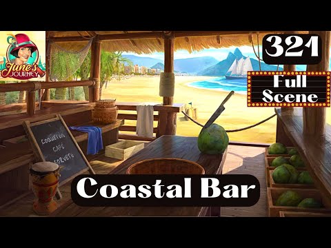 JUNE'S JOURNEY 321 | COASTAL BAR (Hidden Object Game) *Full Mastered Scene*