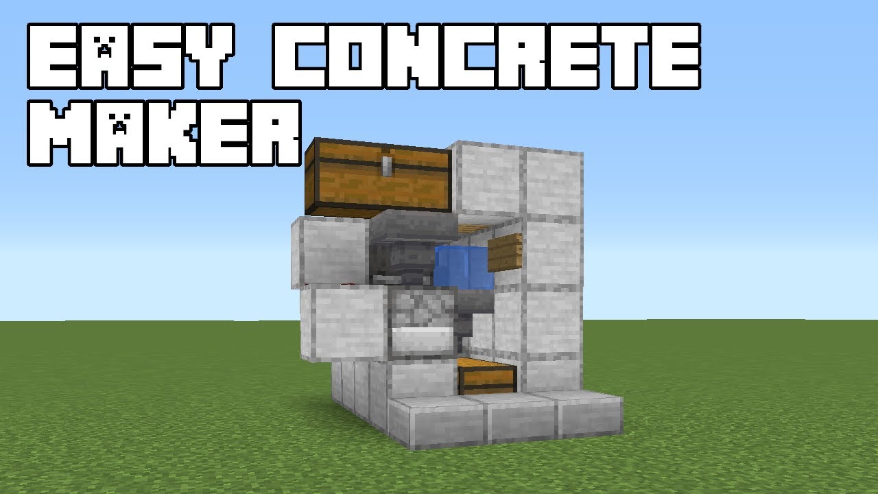 Concrete Maker - Minecraft 1.21+ Tutorial (Java Edition)