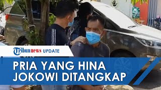 Detik-detik Seorang Pria Bangkalan yang Viral Hina Jokowi Ditangkap Polisi