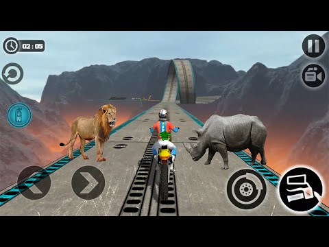 Impossible Moto Bike Tracks 3D: Moto Bike Driving Stunts Simulator Levels 1-9 Android Gameplay