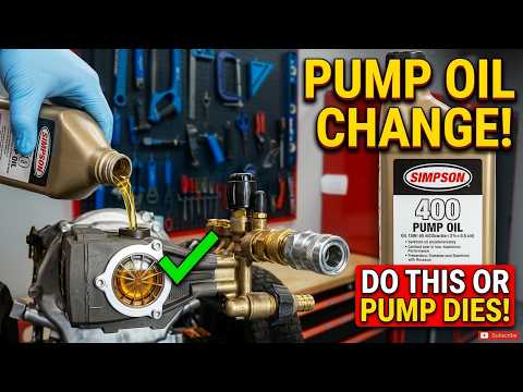 SIMPSON AAA EW4040 Pump Oil Change Dewalt 4200 psi Pressure Washer
