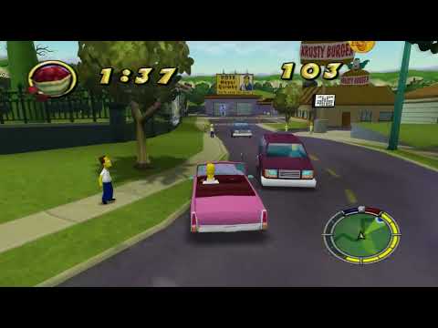 The Simpsons Hit & Run (2003) is a great GTA clone.👍