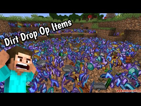 Game_on Gamer - 👉 Dirt Drop Op Items🤩🤩In Minecraft || Game_on Gamer 👌