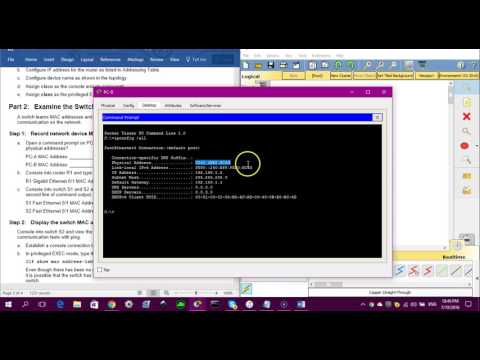 5.3.1.10 Lab - Using IOS CLI with Switch MAC Address Tables(Network Essential)