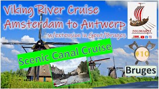 Viking River Cruise Video #10 - Amsterdam to Antwerp 10/3/2023 - Bruges Canal Cruise