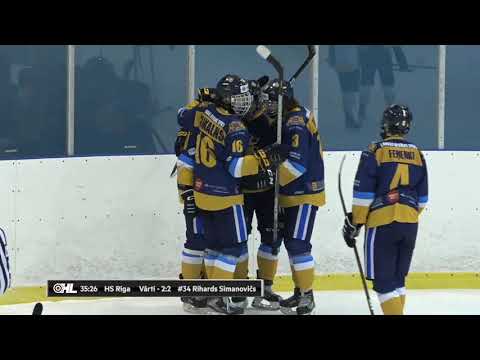 Optibet hokeja līga: HS Rīga - HK Olimp/Venta 2002. Spēles labākie momenti (14.03.2021)