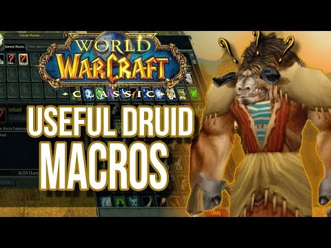 Classic WoW: Useful Druid Macros