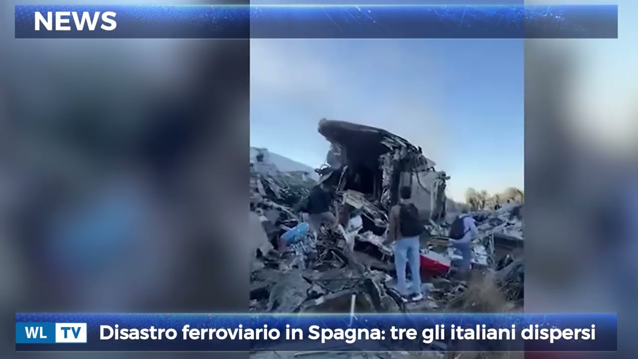 Disastro ferroviario in Spagna: tre gli italiani dispersi