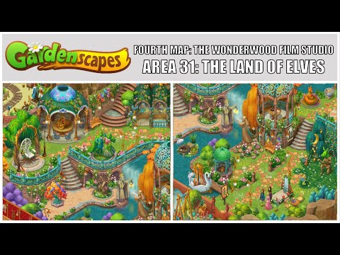 Gardenscapes: New Acres Gameplay Part 29 - Restoring Area 31: The Land Of Elves