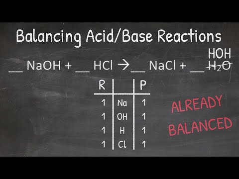 How To Balance Acid/Base Equations Easily - Simple Trick With NaOH And HCl | Tadashi Science