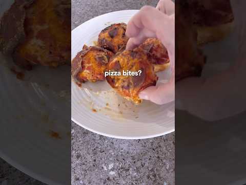 BEST Air Fryer Pizza Bites In 8 Minutes (Pillsbury Hack) 🍕 #shorts #food