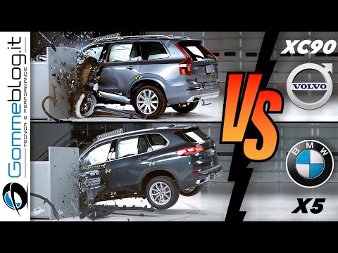 2019 Volvo XC90 vs 2020 BMW X5 - CRASH TEST