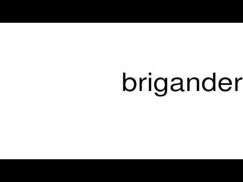 How to pronounce brigander